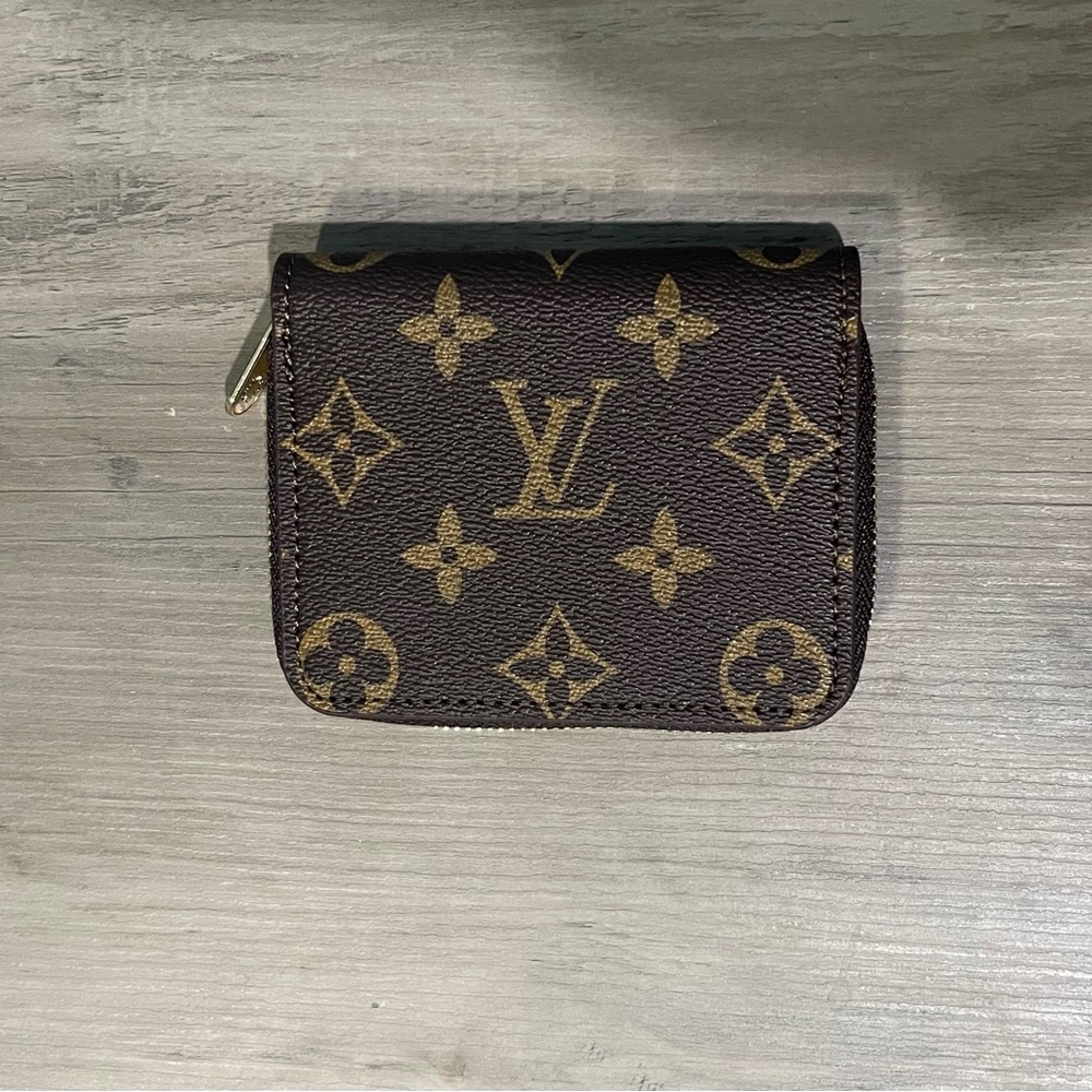 Brown Monogram Compact Zip Wallet - image 1